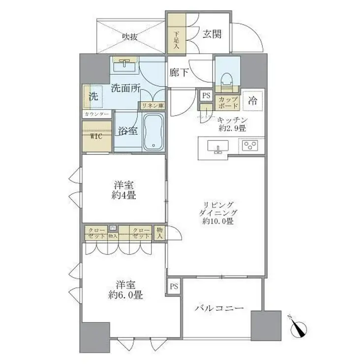 Brillia新川一丁目 9階階 間取り