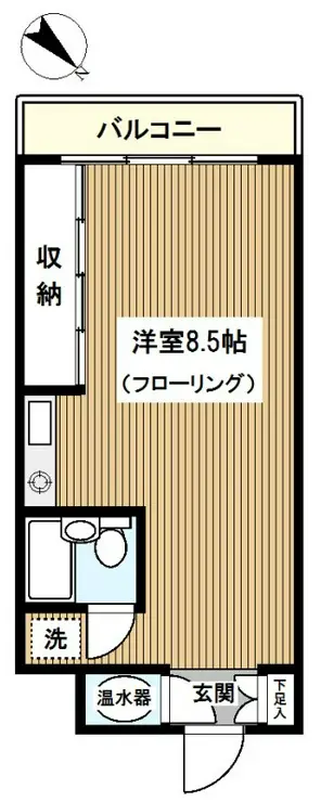 長者町ビジネスマンション 7階階 間取り