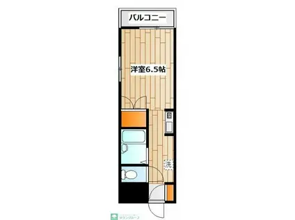 メゾンエスポワール(1K/1階)の間取り写真