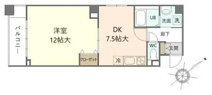 レスポワール佃 3階階 間取り