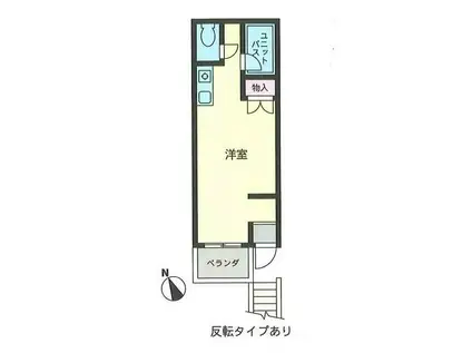 カーサ・シロ(ワンルーム/1階)の間取り写真