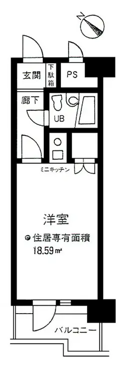 ヴェラハイツ鶴見 8階階 間取り