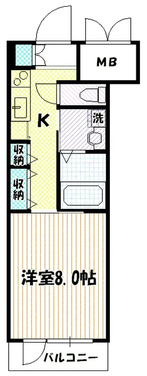 グリーンバレー唐木田 1階階 間取り