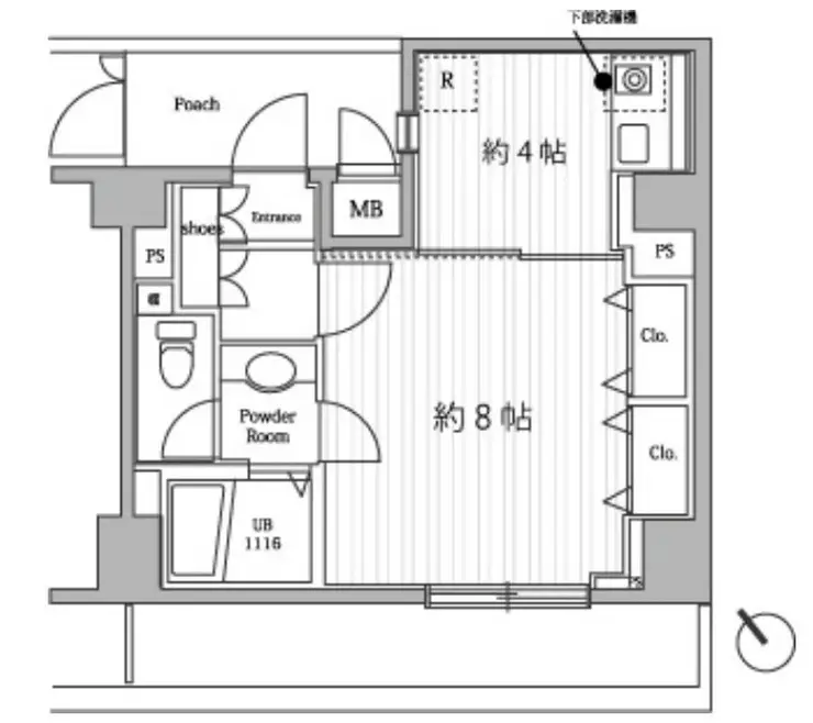 メゾン・ド・ヴィレ恵比寿 10階階 間取り