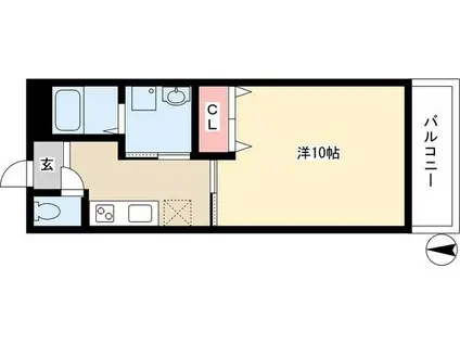 加藤ビル(1K/2階)の間取り写真