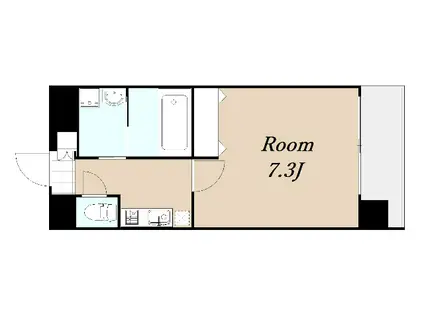 サムティ北梅田VESSEL(1K/8階)の間取り写真