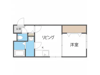 MSP VOL III(1DK/3階)の間取り写真