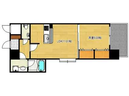 THE GRAND WASHU(1LDK/2階)の間取り写真