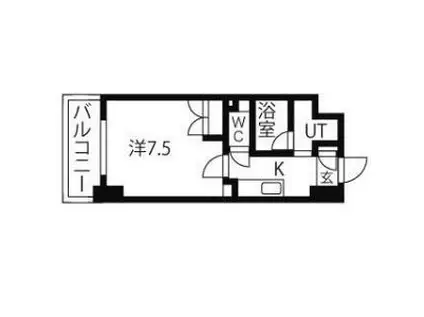 アマーレ葵(1K/3階)の間取り写真