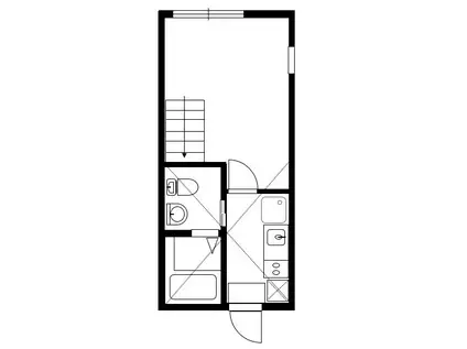 エーケーメゾン南太田(1K/2階)の間取り写真