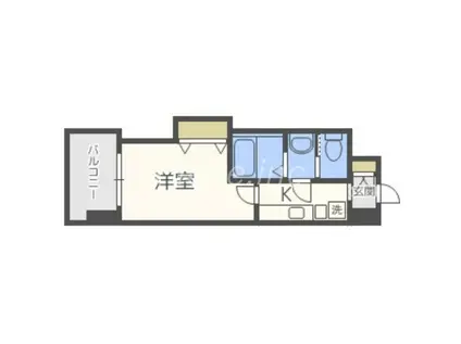 LUXE新大阪イースト2(1K/11階)の間取り写真