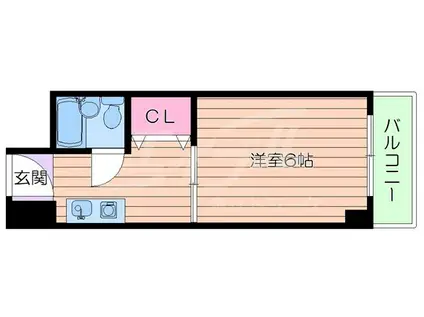 ハッピーハイツ(1K/3階)の間取り写真