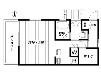 TREE ASAGAYA(ワンルーム/2階)の間取り写真