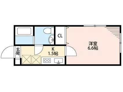 BESTSTAGEスカイツリー(1K/1階)の間取り写真