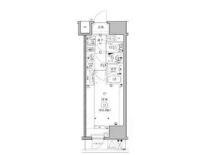QUALITAS秋葉原(1K/3階)の間取り写真