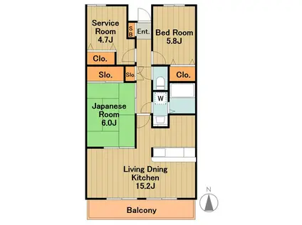 コト―陽光台(3LDK/1階)の間取り写真