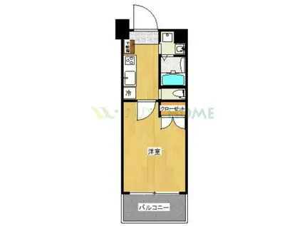 CLUB ORIENT NO.122 ETERNITY NISSEKI(1K/3階)の間取り写真