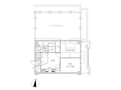 藤和護国寺コープ(2DK/3階)の間取り写真