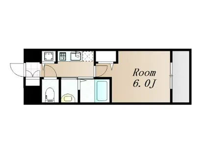 エステムコート新大阪XIIIニスタ(1K/7階)の間取り写真