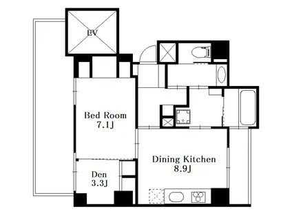FRAMBOISE GARDEN 中野(1SLDK/6階)の間取り写真