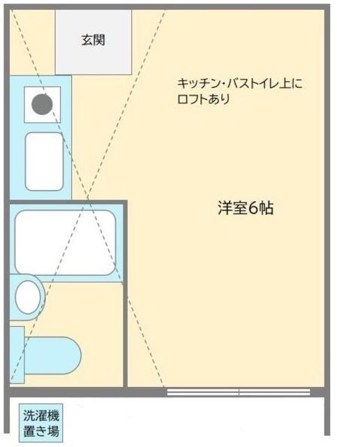 ライフピアモア沼袋2号館(ワンルーム/1階)の間取り写真
