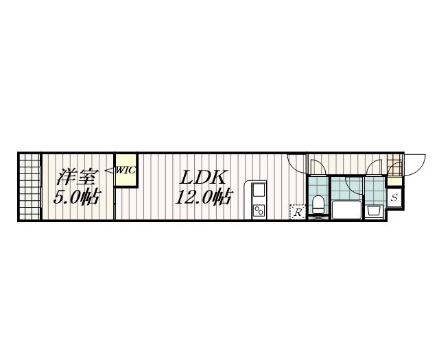 ファーストレジデンスおゆみ野(1LDK/2階)の間取り写真