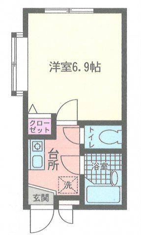 パークコート(1K/3階)の間取り写真