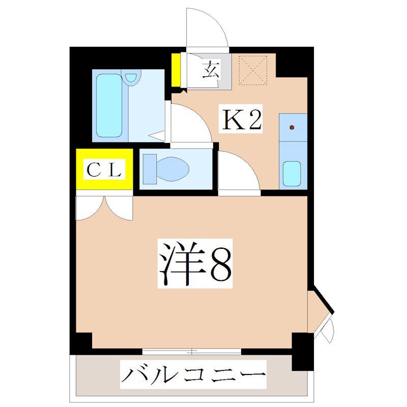 コンフォール(1K/3階)の間取り写真