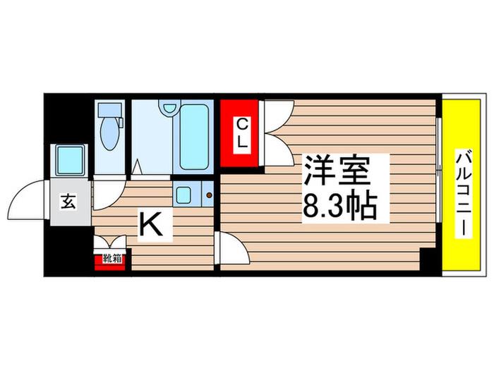 ソフィア東別院(1K/5階)の間取り写真