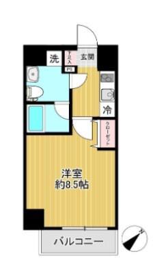 SHOKEN RESIDENCE横浜戸部Ⅱ(1K/3階)の間取り写真