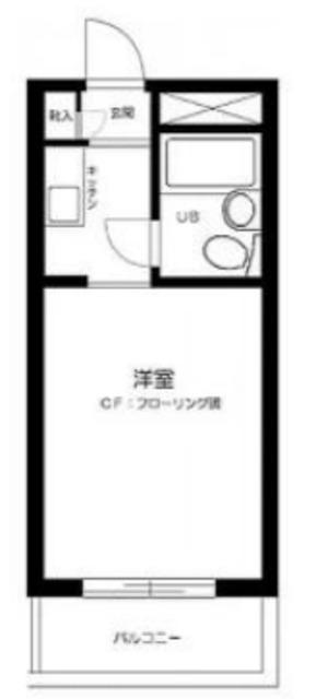 ユースフル大塚(ワンルーム/2階)の間取り写真