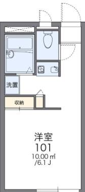 レオパレスサニーヒル磯子(1K/1階)の間取り写真