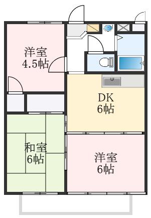 センチュリーハイツ(3DK/3階)の間取り写真