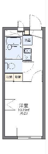 レオパレスさくら(1K/1階)の間取り写真