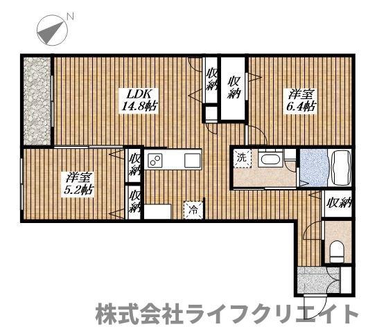 ヴェラビスタ(2LDK/3階)の間取り写真