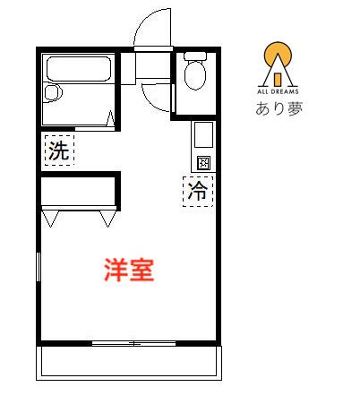 CASAぷらんどーる(ワンルーム/1階)の間取り写真