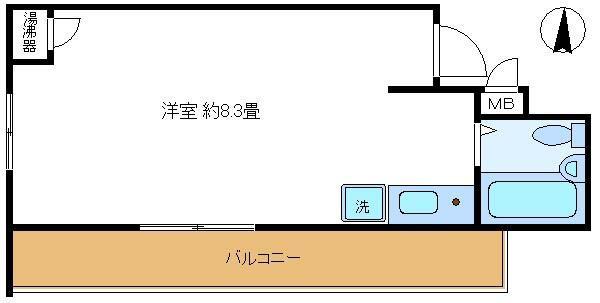 日興パレスビル渋谷(ワンルーム/4階)の間取り写真