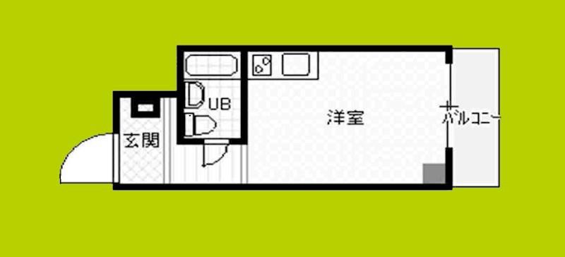 コウエイ阿波座(ワンルーム/7階)の間取り写真