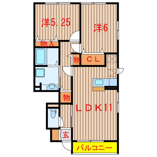 ことぶき壱番館(2LDK/1階)の間取り写真