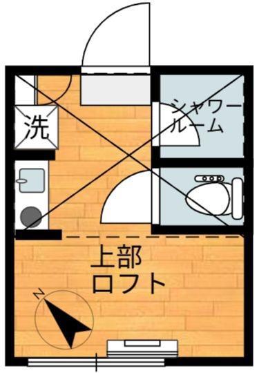 サニースカイ赤塚(ワンルーム/1階)の間取り写真