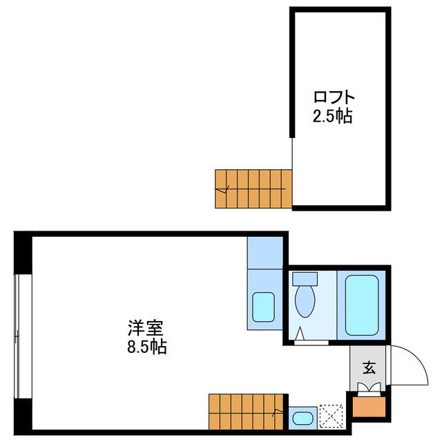 シャトー北24条(ワンルーム/5階)の間取り写真