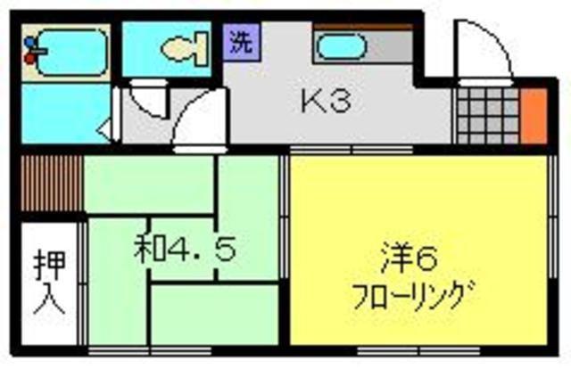パルテルM(2K/2階)の間取り写真
