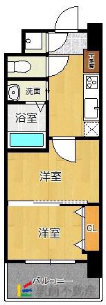 CLUB ORIENT NO.102(2K/15階)の間取り写真