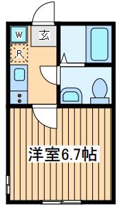 ストラーダ本町通(1K/1階)の間取り写真