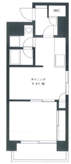 メゾンドフォレ(1LDK/4階)の間取り写真