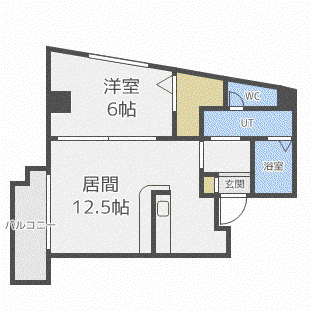 EF TOWN 2ND(1LDK/3階)の間取り写真