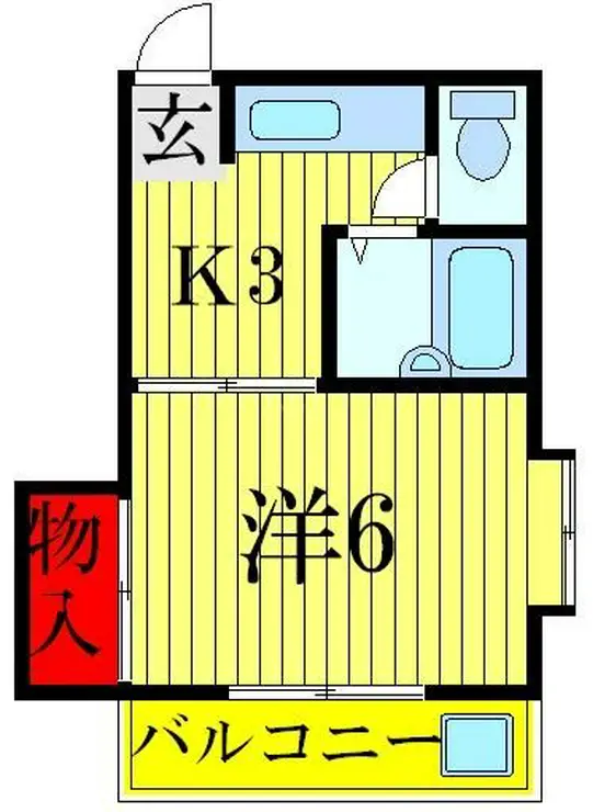 コーポ長崎 3階階 間取り