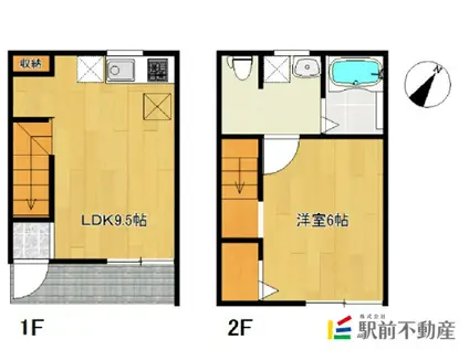 R-BOX大保I(1LDK/1階)の間取り写真