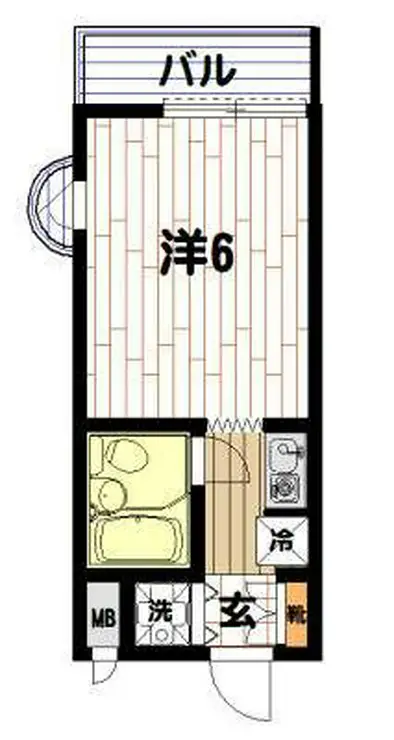 スカイコート戸塚 3階階 間取り