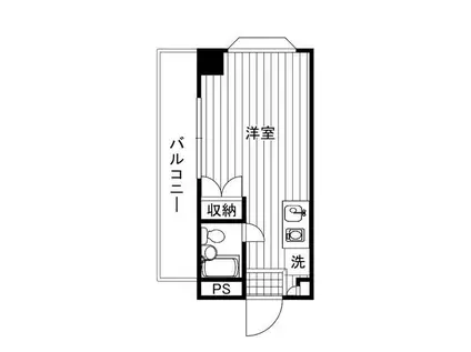 ドムール平塚第III(ワンルーム/4階)の間取り写真